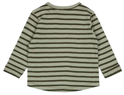 baby t-shirt strepen groen - 1000025507 - HEMA