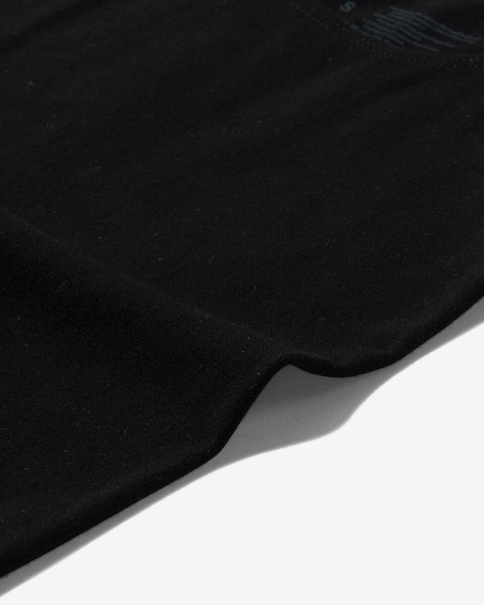 licht corrigerend hemd bamboe zwart zwart - 1000019531 - HEMA