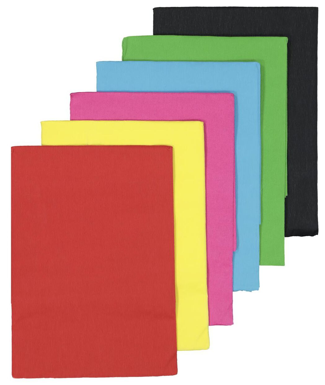 Registratie Bestrooi organiseren crêpepapier pakket 6 kleuren 250x50 - HEMA