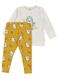 baby pyjama met bamboe geel geel - 1000014714 - HEMA