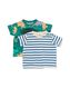 baby t-shirts met dino en strepen - 2 stuks groen 98 - 33194047 - HEMA