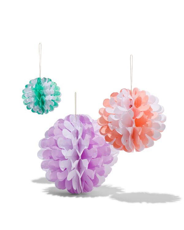 honeycombs wolk pastel - 3 stuks - 14230206 - HEMA