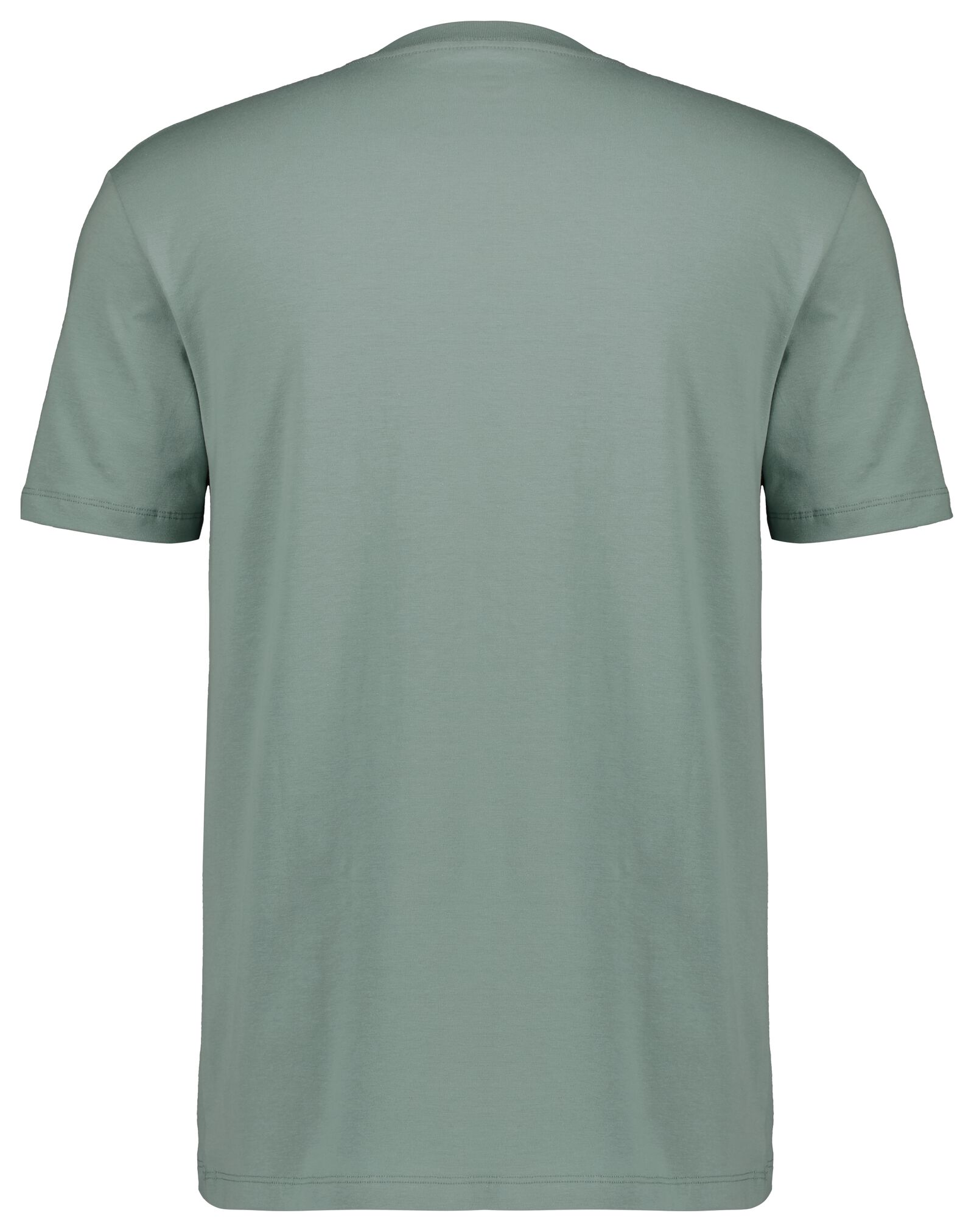 heren t-shirt regular fit o-hals lichtgrijs - 1000028298 - HEMA