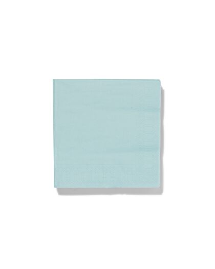 servetten - 24 x 24 - papier - blauw - 20 stuks - 14200281 - HEMA