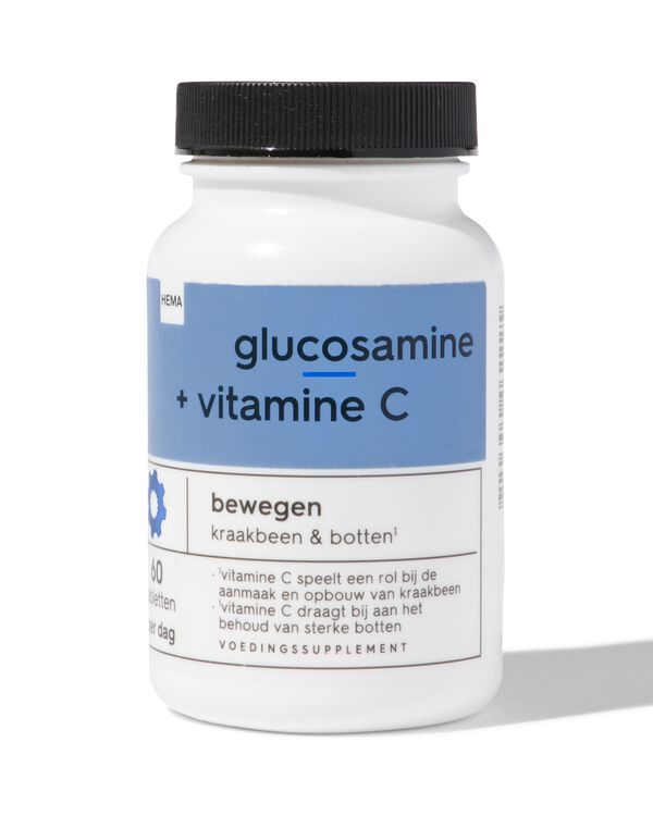glucosamine + vitamine C - 60 stuks - 11402110 - HEMA