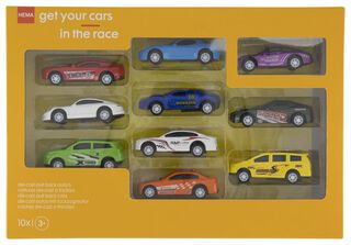 Race Auto's Metaal - 10 Stuks
