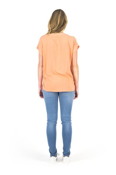 dames t-shirt koraalroze - 1000018445 - HEMA