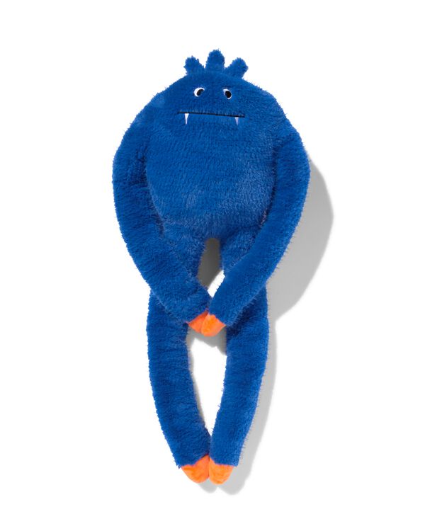 pluche monster slungel blauw - 15100555 - HEMA