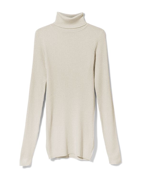 dames coltrui Nova met ribbels en glitters wit wit - 1000029470 - HEMA