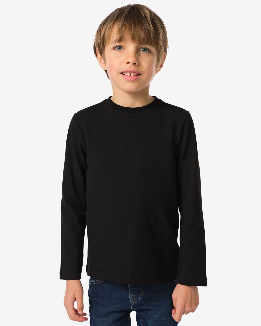 Image of HEMA Kinder T-shirt - Biologisch Katoen Zwart (zwart)