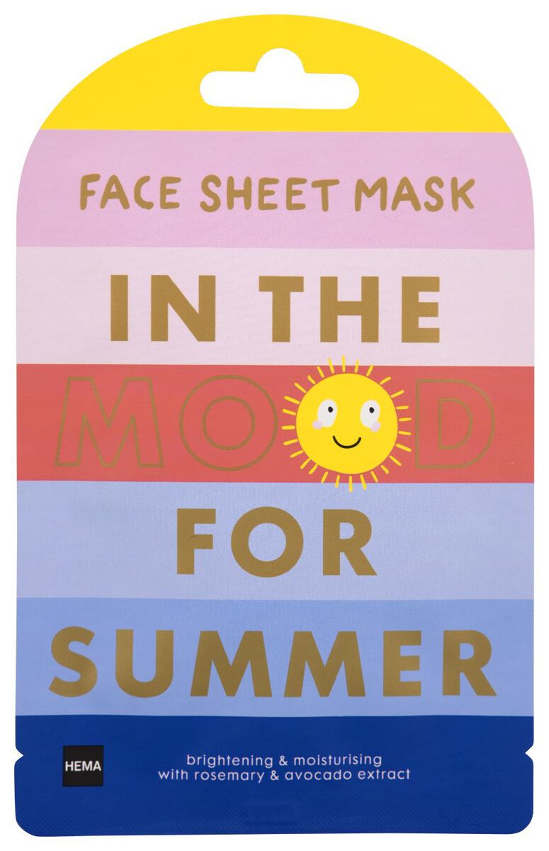 sheet gezichtsmasker rainbow - 17860127 - HEMA