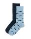 heren sokken met katoen haaien - 2 paar blauw blauw - 1000030644 - HEMA