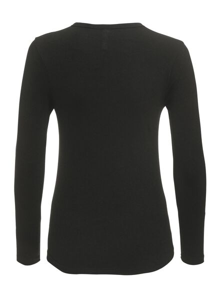 dames thermo t-shirt zwart L - 19669828 - HEMA