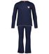 kinderpyjama rib flared donkerblauw 158/164 - 23024303 - HEMA