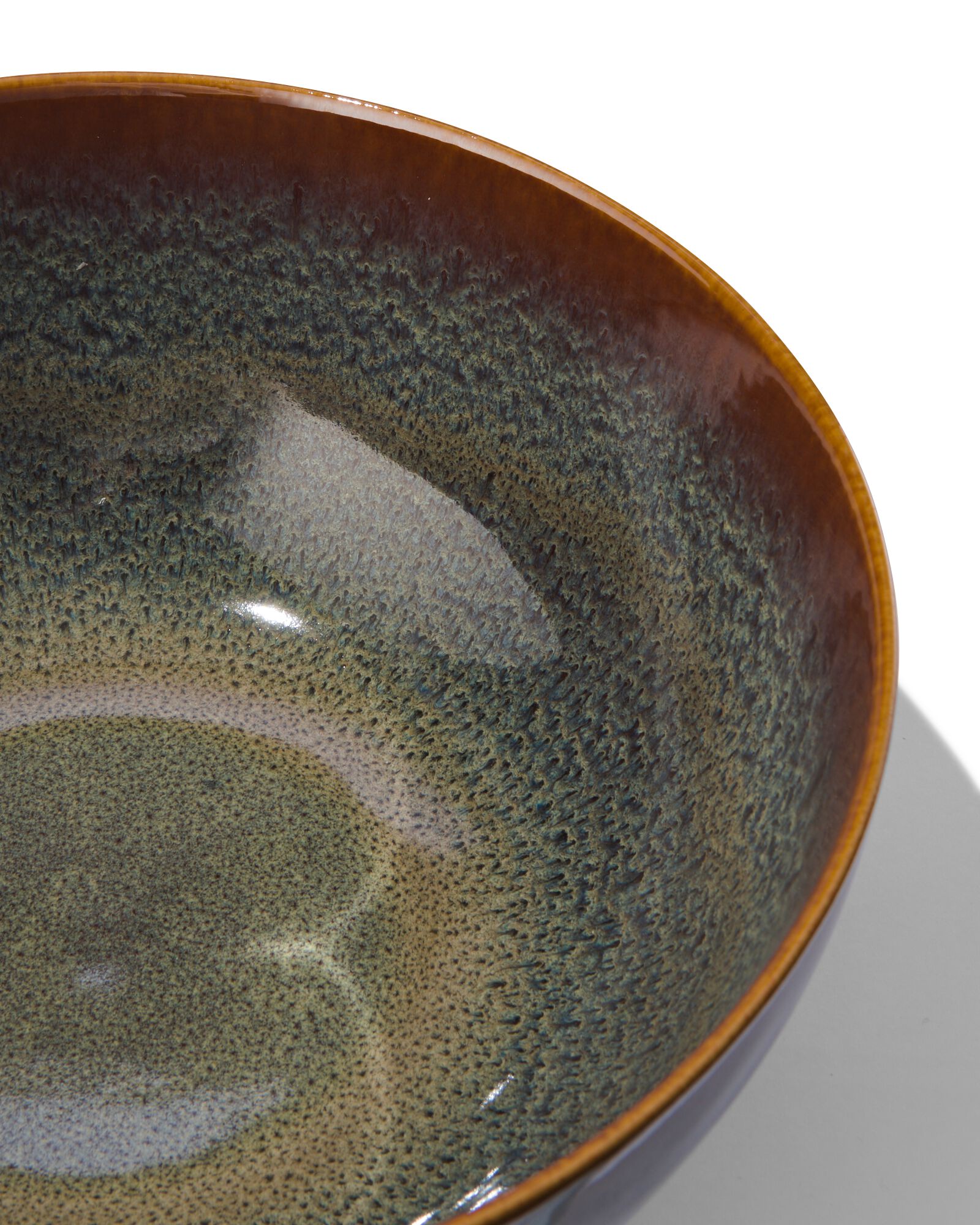 schaal - 26 cm - Porto - reactief glazuur - taupe - 9602056 - HEMA