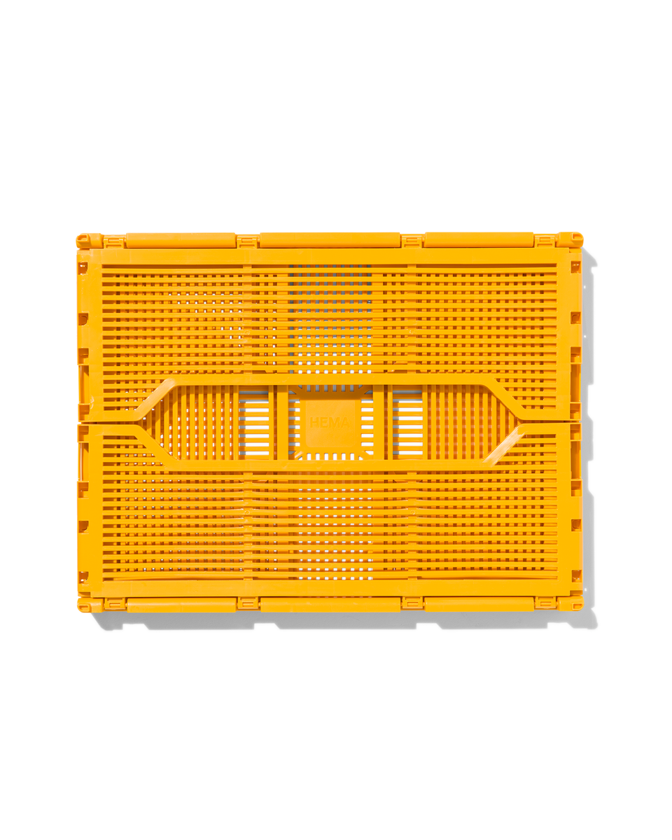 klapkrat letterbord recycled M geel okergeel 30 x 40 x 17 - 39811075 - HEMA