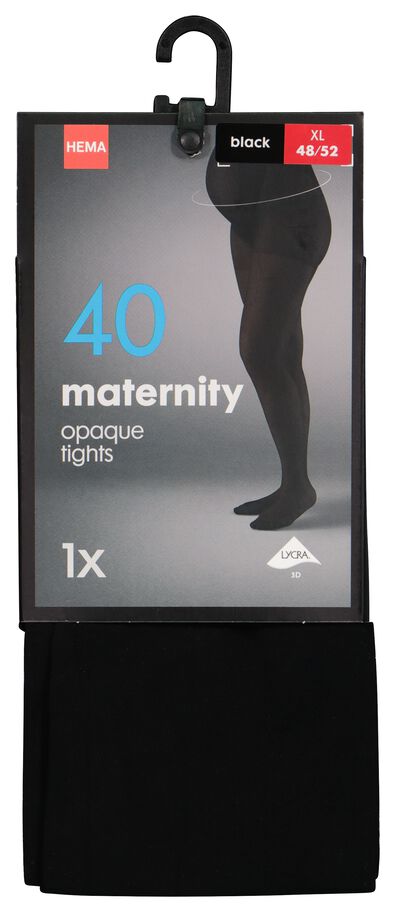 zwangerschapspanty 40denier zwart 36/38 - 4020266 - HEMA