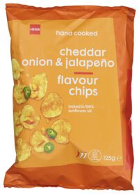 chips met cheddar, ui, jalapeno 125gram - 10675012 - HEMA