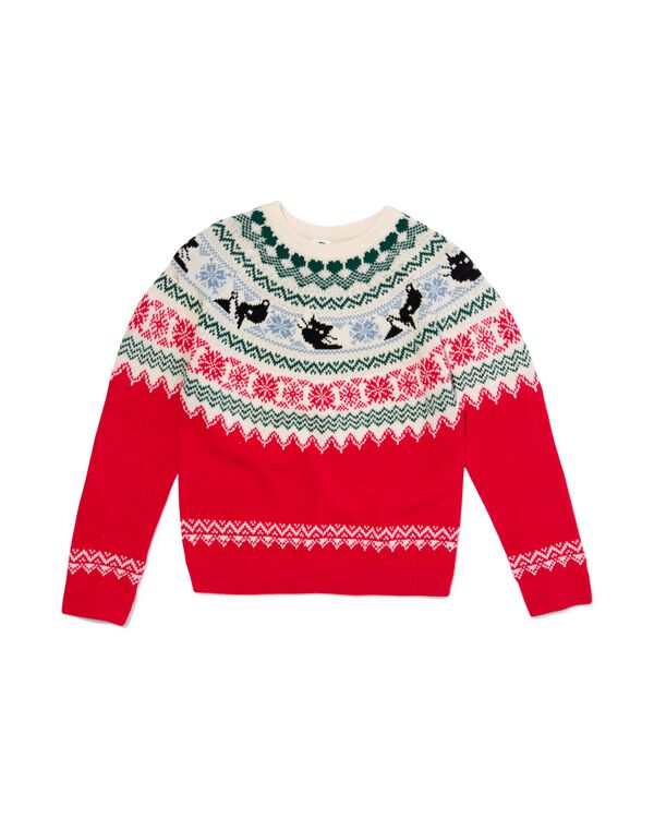 trui voor volwassenen Takkie/Siepie nordic rood rood - 36246140RED - HEMA
