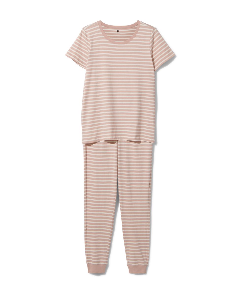 Nauwkeurig bende liter dames pyjama katoen naturel - HEMA