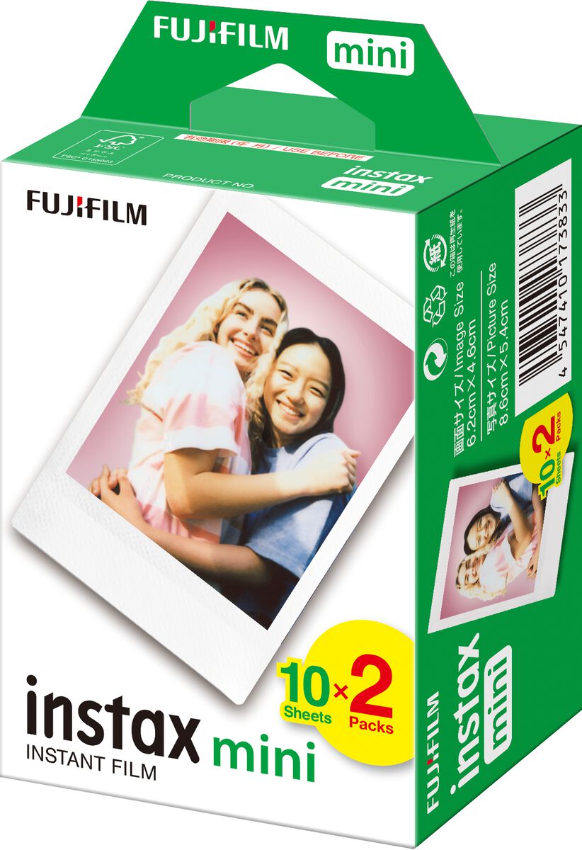 Lang bladzijde jeans Fujifilm instax mini fotopapier (2x10/pk) - HEMA