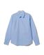 heren overhemd katoen met stretch lichtblauw XL - 2100723 - HEMA