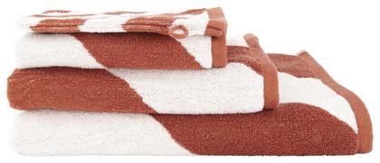 handdoek - zware kwaliteit terra - 1000018652 - HEMA