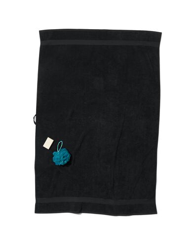 handdoek 100x150 zware kwaliteit zwart zwart handdoek 100 x 150 - 5230083 - HEMA