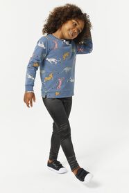 kinder sweater met cheetahs blauw blauw - 1000028814 - HEMA