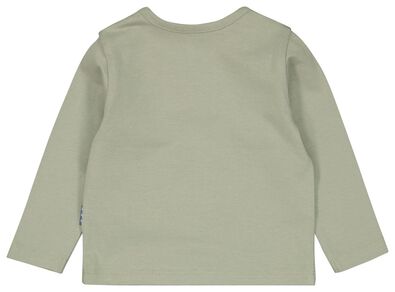 newborn t-shirt dino groen - 1000023381 - HEMA