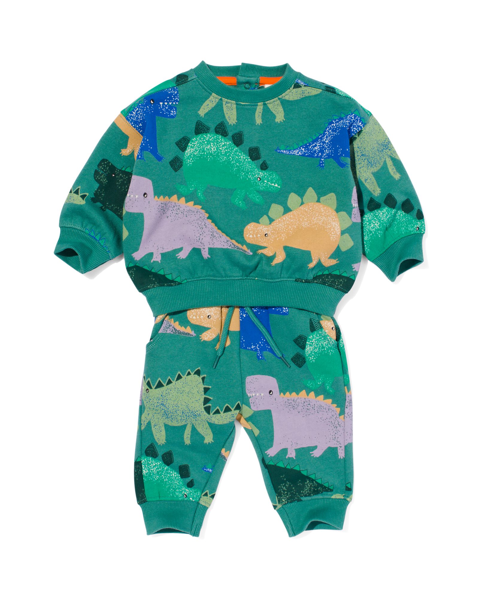 baby kleding sweatset dino groen groen - 33195440GREEN - HEMA
