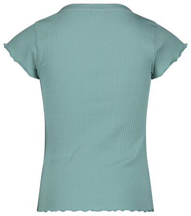 kinder t-shirt rib groen - 1000023584 - HEMA