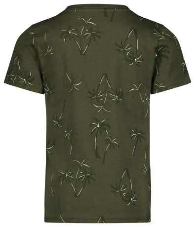 kinder t-shirt palmbomen legergroen - 1000023022 - HEMA