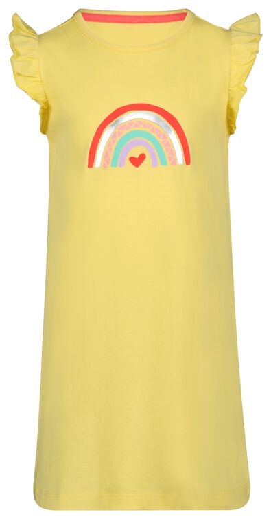 kinder nachthemd  met regenboog geel - 1000027294 - HEMA