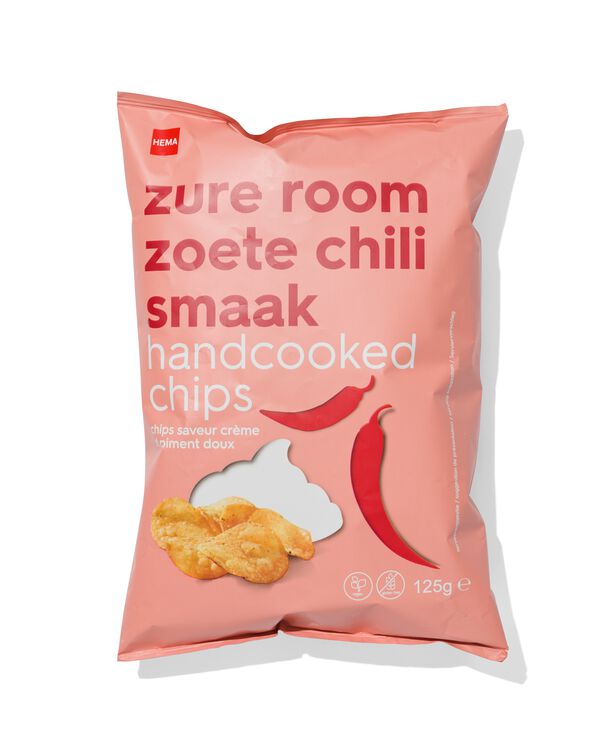 chips zoete chili en zure room 125gram - 10680007 - HEMA