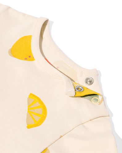 newborn shirt citroen ecru 62 - 33493013 - HEMA