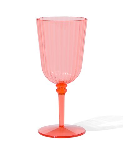 glas 18.5cm kunststof koraal - 41830044 - HEMA