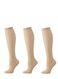 3-pak kniekousen glanzend 20 denier poeder one size - 4022546 - HEMA