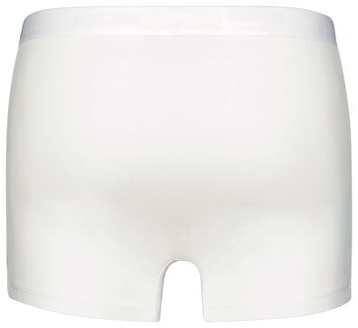 herenboxers kort katoen/stretch long lasting wit L - 19194553 - HEMA