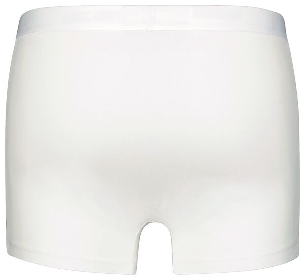 herenboxers kort katoen/stretch long lasting wit wit - 1000025309 - HEMA