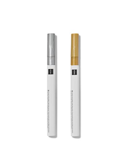 merkstift goud/zilver - 2 stuks - 14430070 - HEMA