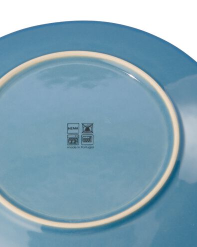ontbijtbord Ø23cm Porto reactief glazuur blauw - 9602022 - HEMA