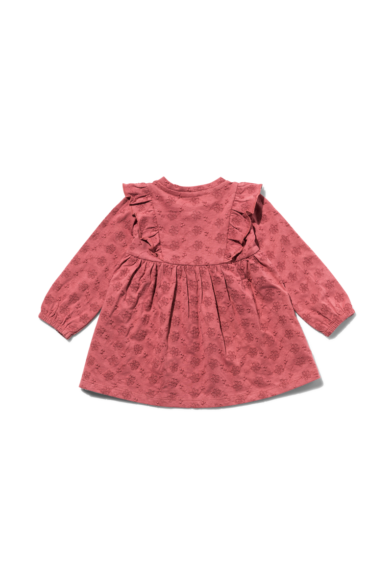 baby jurk met borduur roze roze - 1000029729 - HEMA