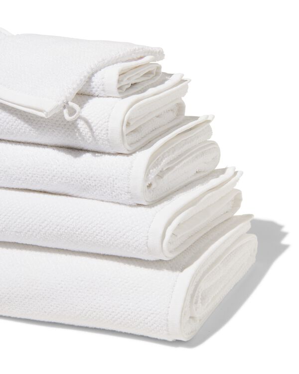 handdoeken tweedekans recycled katoen wit wit - 1000031876 - HEMA