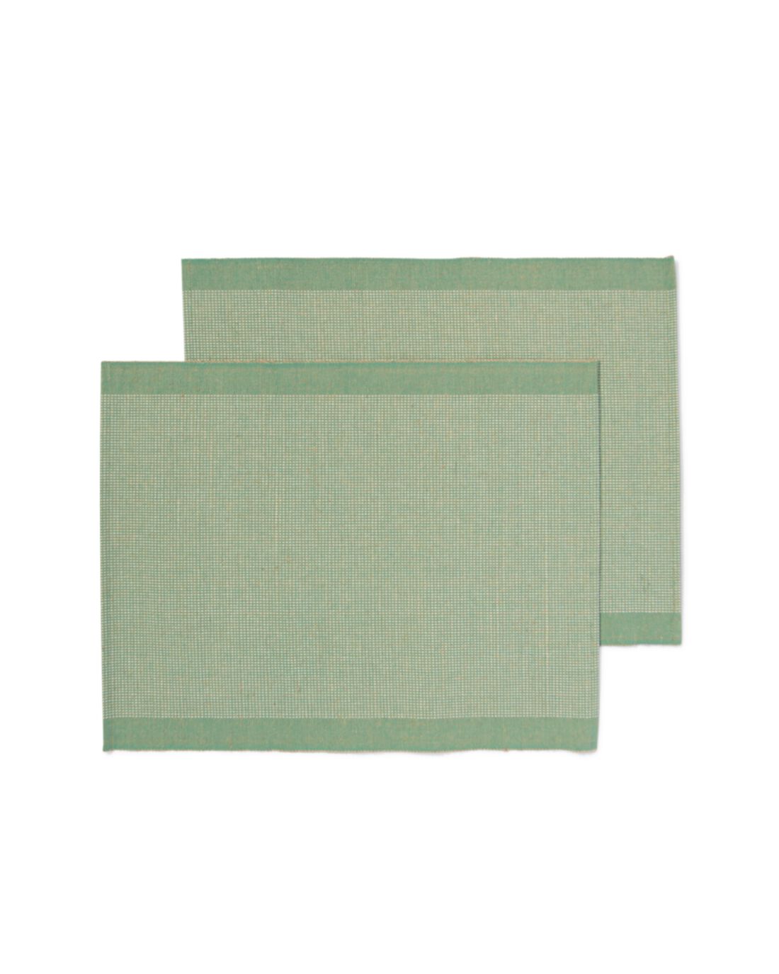 HEMA Placemats Met Jute 35x45 Groen Met Strepen 2 Stuks (groen)