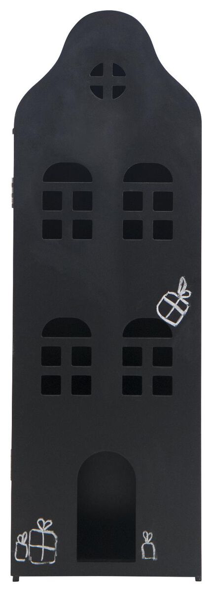 grachtenpand zwart krijtbord 24.5x25x75 HEMA
