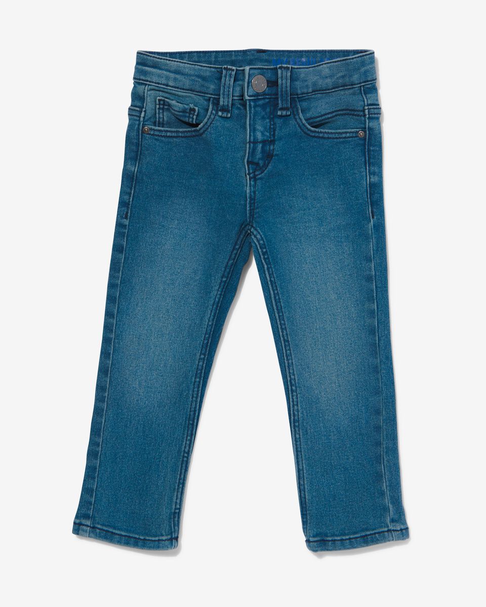 kinder jeans regular fit middenblauw 134 - 30765837 - HEMA