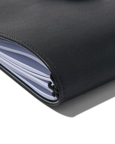 navulbaar notitieboek zwart A5 gevuld met lijntjes - 14170081 - HEMA
