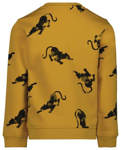 kindersweater cheeta geel - 1000024555 - HEMA