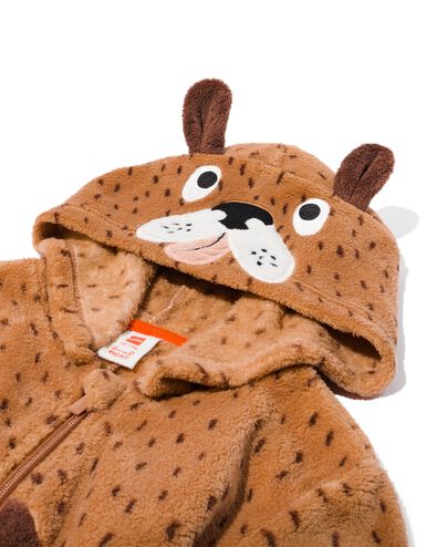 kinder onesie hond bruin 110/116 - 23050582 - HEMA
